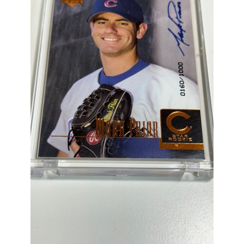Mark Prior 2001 Upper‎ Deck Prospect Premieres /1000 #102 Rookie Auto RC - Picture 3 of 7